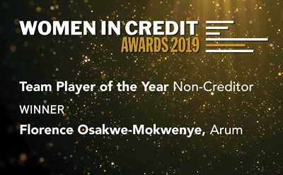 Arum wins at the Women in Credit Awards 2019